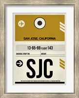 Framed SJC San Jose Luggage Tag I