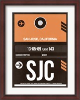 Framed SJC San Jose Luggage Tag II