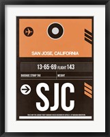 Framed SJC San Jose Luggage Tag II