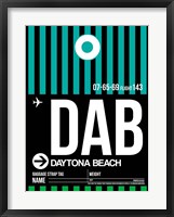 Framed DAB Daytona Beach Luggage Tag II