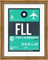 Framed FLL Fort Lauderdale Luggage Tag II