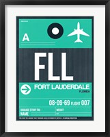 Framed FLL Fort Lauderdale Luggage Tag II