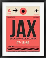 Framed JAX Jacksonville Luggage Tag I