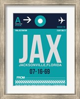 Framed JAX Jacksonville Luggage Tag II