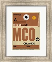 Framed MCO Orlando Luggage Tag I