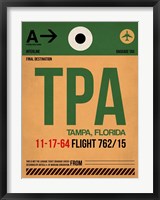 Framed TPA Tampa Luggage Tag I