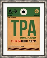 Framed TPA Tampa Luggage Tag I