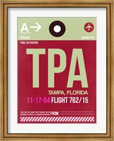 Framed TPA Tampa Luggage Tag II