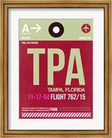 Framed TPA Tampa Luggage Tag II