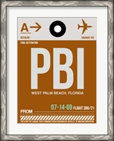Framed PBI West Palm Beach Luggage Tag II
