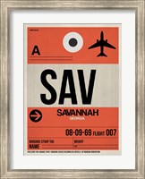 Framed SAV Savannah Luggage Tag I
