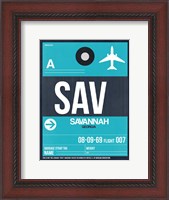 Framed SAV Savannah Luggage Tag II