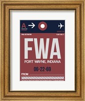 Framed FWA Fort Wayne Luggage Tag II