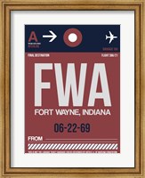 Framed FWA Fort Wayne Luggage Tag II