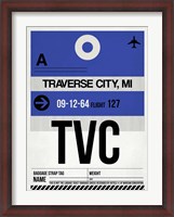 Framed TVC Traverse City Luggage Tag I