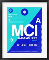 Framed MCI Kansas City Luggage tag I