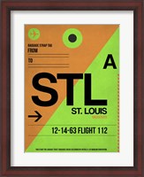 Framed STL St. Louis Luggage Tag I