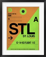 Framed STL St. Louis Luggage Tag I