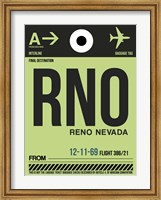 Framed RNO Reno Luggage Tag I