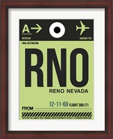 Framed RNO Reno Luggage Tag I