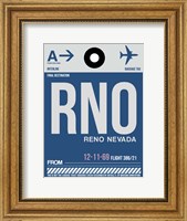 Framed RNO Reno Luggage Tag II