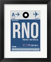 Framed RNO Reno Luggage Tag II