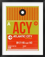 Framed ACY Atlantic City Luggage Tag I