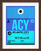Framed ACY Atlantic City Luggage Tag I