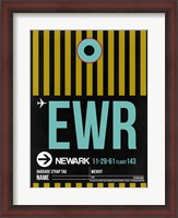 Framed EWR Newark Luggage Tag II