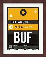 Framed BUF Buffalo Luggage Tag II