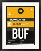 Framed BUF Buffalo Luggage Tag II