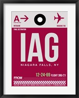 Framed IAG Niagara Falls Luggage Tag I