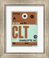 Framed CLT Charlotte Luggage Tag I