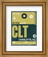 Framed CLT Charlotte Luggage Tag II