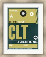 Framed CLT Charlotte Luggage Tag II