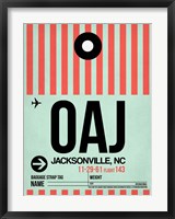 Framed OAJ Jacksonville Luggage Tag I