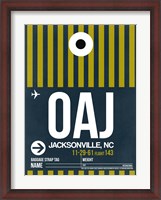 Framed OAJ Jacksonville Luggage Tag II
