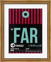 Framed FAR Fargo Luggage Tag I