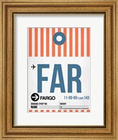 Framed FAR Fargo Luggage Tag II