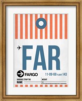Framed FAR Fargo Luggage Tag II