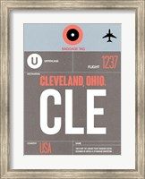 Framed CLE Cleveland Luggage Tag II