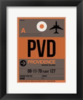 Framed PVD Providence Luggage Tag I
