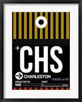 Framed CHS Charleston Luggage Tag I