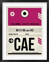 Framed CAE Columbia Luggage Tag I
