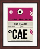 Framed CAE Columbia Luggage Tag I