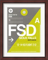 Framed FSD Sioux Falls Luggage Tag II