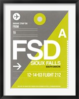 Framed FSD Sioux Falls Luggage Tag II