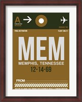 Framed MEM Memphis Luggage Tag I