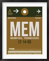 Framed MEM Memphis Luggage Tag I