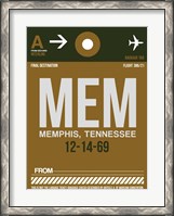 Framed MEM Memphis Luggage Tag I